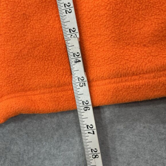 Cabelas Mens M Fleece Jacket hunting safety orange Hi Vis full Zip pockets - Picture 12 of 15